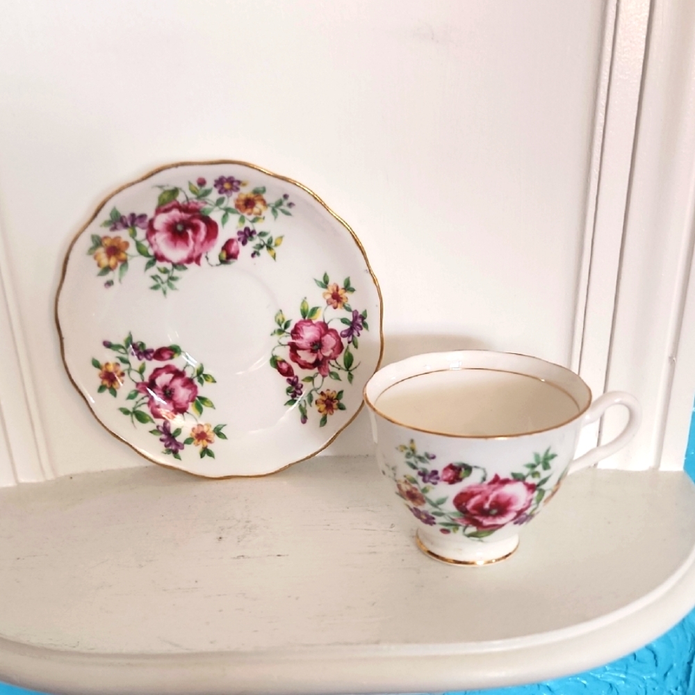 Colclough Bone China Teacup and Saucer